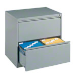 Hngeregistraturschrank mit 2 Schubladen, LxBxH 73,3x78,7x59 cm, zweibahnig