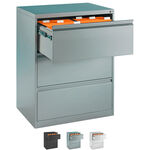 Hängeregistraturschrank mit 3 Schubladen, LxBxH 104,5x78,7x59 cm, zweibahnig