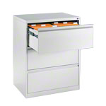 Hängeregistraturschrank mit 3 Schubladen, LxBxH 104,5x78,7x59 cm, zweibahnig