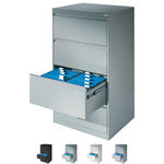 Hängeregistraturschrank mit 4 Schubladen, LxBxH 135,7x78,7x59 cm, zweibahnig