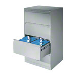 Hängeregistraturschrank mit 4 Schubladen, LxBxH 135,7x78,7x59 cm, zweibahnig