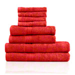 Handtuch Set 8-tlg., 4 Stck 30x30 cm, 2 Stck 140x70 cm und 2 Stck 100x50 cm