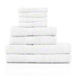 Handtuch Set 8-tlg., 4 Stck 30x30 cm, 2 Stck 140x70 cm und 2 Stck 100x50 cm