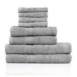 Handtuch Set 8-tlg., 4 Stck 30x30 cm, 2 Stck 140x70 cm und 2 Stck 100x50 cm