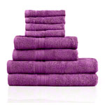 Handtuch Set 8-tlg., 4 Stck 30x30 cm, 2 Stck 140x70 cm und 2 Stck 100x50 cm