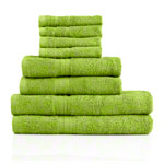Handtuch Set 8-tlg., 4 Stck 30x30 cm, 2 Stck 140x70 cm und 2 Stck 100x50 cm