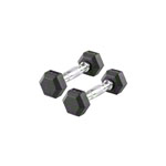 Hex Kompakthantel aus Gummi, 1 kg, Stck