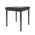 Hocker Robusta mit Polster, L x B 40 x 40 cm, Gestellfarbe anthrazit