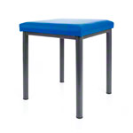 Hocker Robusta mit Polster, L x B 40 x 40 cm, Gestellfarbe anthrazit