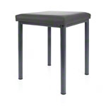 Hocker Robusta mit Polster, LxB 40x40 cm, Gestellfarbe anthrazit