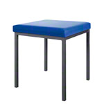 Hocker mit Polster, L x B 40 x 40 cm, Gestellfarbe anthrazit
