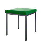 Hocker mit Polster, L x B 40 x 40 cm, Gestellfarbe anthrazit