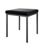 Hocker mit Polster, L x B 40 x 40 cm, Gestellfarbe anthrazit