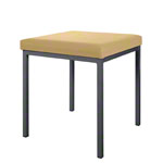 Hocker mit Polster, L x B 40 x 40 cm, Gestellfarbe anthrazit