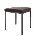 Hocker mit Polster, L x B 40 x 40 cm, Gestellfarbe anthrazit