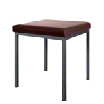 Hocker mit Polster, L x B 40 x 40 cm, Gestellfarbe anthrazit