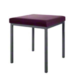 Hocker mit Polster, L x B 40 x 40 cm, Gestellfarbe anthrazit