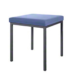 Hocker mit Polster, L x B 40 x 40 cm, Gestellfarbe anthrazit