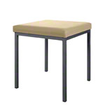 Hocker mit Polster, L x B 40 x 40 cm, Gestellfarbe anthrazit