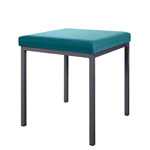 Hocker mit Polster, L x B 40 x 40 cm, Gestellfarbe anthrazit