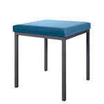 Hocker mit Polster, L x B 40 x 40 cm, Gestellfarbe anthrazit
