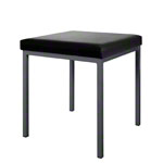 Hocker mit Polster, L x B 40 x 40 cm, Gestellfarbe anthrazit