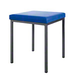 Hocker mit Polster, L x B 40 x 40 cm, Gestellfarbe anthrazit