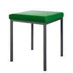 Hocker mit Polster, L x B 40 x 40 cm, Gestellfarbe anthrazit