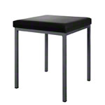 Hocker mit Polster, L x B 40 x 40 cm, Gestellfarbe anthrazit