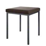 Hocker mit Polster, L x B 40 x 40 cm, Gestellfarbe anthrazit