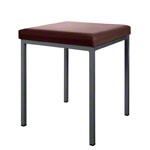 Hocker mit Polster, L x B 40 x 40 cm, Gestellfarbe anthrazit