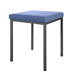 Hocker mit Polster, L x B 40 x 40 cm, Gestellfarbe anthrazit