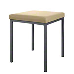Hocker mit Polster, L x B 40 x 40 cm, Gestellfarbe anthrazit