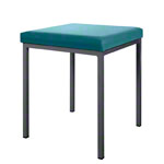 Hocker mit Polster, L x B 40 x 40 cm, Gestellfarbe anthrazit