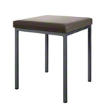 Hocker mit Polster, L x B 40 x 40 cm, Gestellfarbe anthrazit