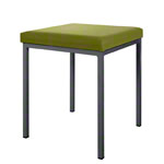 Hocker mit Polster, L x B 40 x 40 cm, Gestellfarbe anthrazit