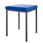 Hocker mit Polster, L x B 40 x 40 cm, Gestellfarbe anthrazit