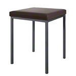 Hocker mit Polster, L x B 40 x 40 cm, Gestellfarbe anthrazit