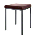 Hocker mit Polster, L x B 40 x 40 cm, Gestellfarbe anthrazit