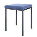 Hocker mit Polster, L x B 40 x 40 cm, Gestellfarbe anthrazit