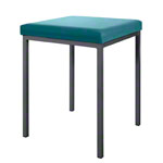Hocker mit Polster, L x B 40 x 40 cm, Gestellfarbe anthrazit