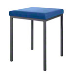 Hocker mit Polster, L x B 40 x 40 cm, Gestellfarbe anthrazit