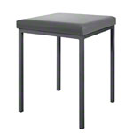 Hocker mit Polster, L x B 40 x 40 cm, Gestellfarbe anthrazit