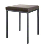 Hocker mit Polster, L x B 40 x 40 cm, Gestellfarbe anthrazit