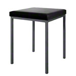 Hocker mit Polster, L x B 40 x 40 cm, Gestellfarbe anthrazit