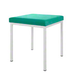 Hocker mit Polster, L x B 40 x 40 cm, Gestellfarbe wei