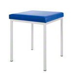 Hocker mit Polster, L x B 40 x 40 cm, Gestellfarbe wei
