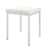 Hocker mit Polster, L x B 40 x 40 cm, Gestellfarbe wei