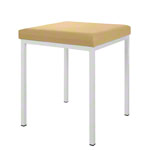 Hocker mit Polster, L x B 40 x 40 cm, Gestellfarbe wei