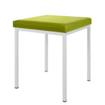 Hocker mit Polster, L x B 40 x 40 cm, Gestellfarbe wei